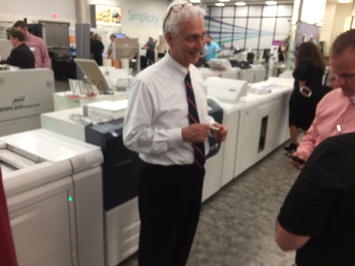 BillyStoj's tweet image. The newly installed Versant 3100 and Brian Segnit getting a lot of attention here at the Gil Hatch Center. @XeroxProduction @Xerox