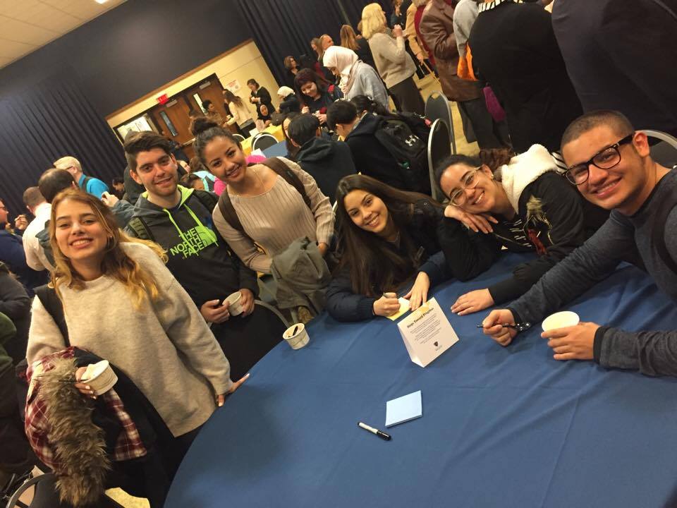 International Students supporting <a href="/UTPresident/">James Holloway</a> on her state of the university address