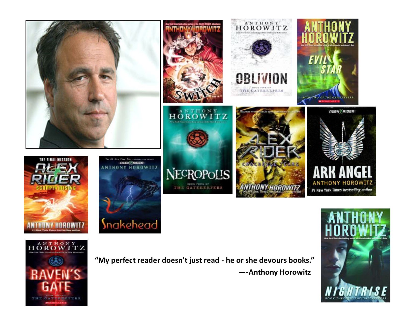 Happy Birthday to Anthony Horowitz!  