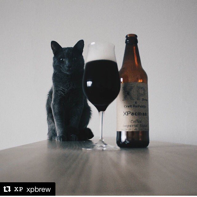 #beercat about to be in full Pac-Man mode for @xpbrew coffee imperial stout.