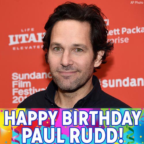 Happy 48th birthday to star Paul Rudd! 