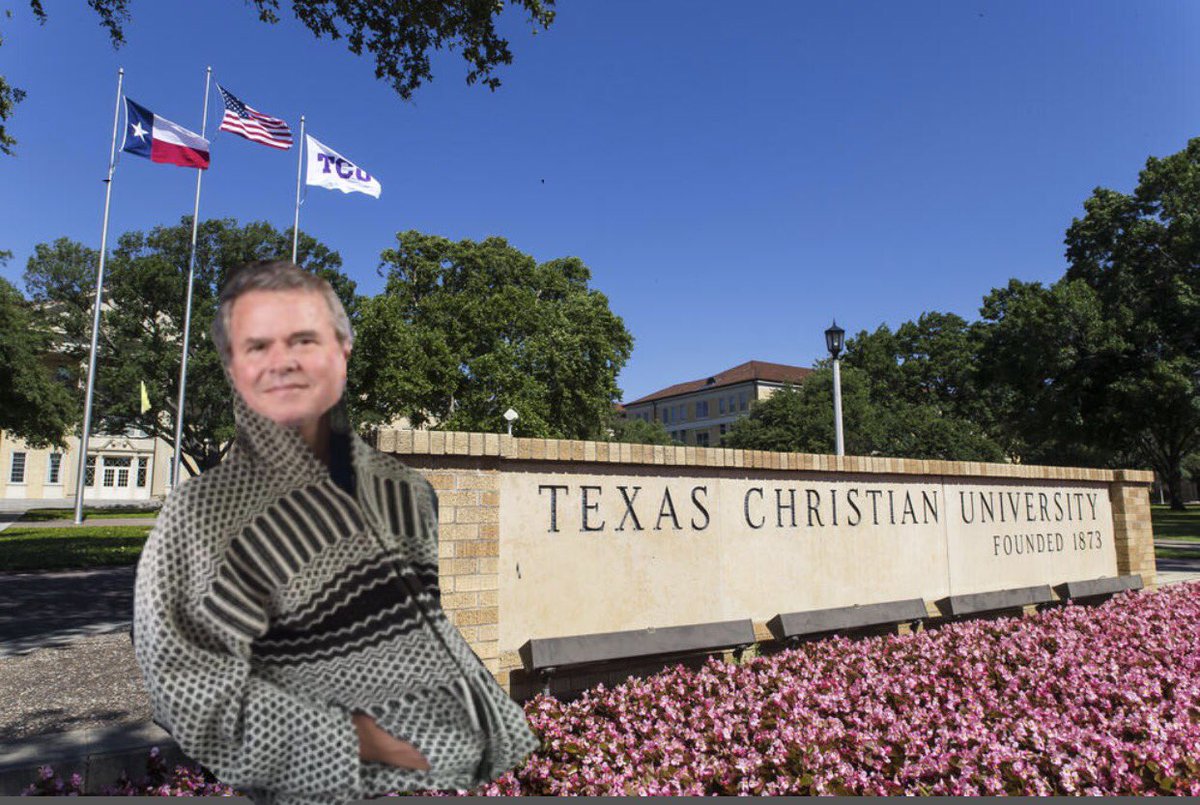 JebAlpacaBush's tweet photo. Jeb Alpacy will be taking his talents to TCU so yeah deal with it bitches https://t.co/paBvBqLyWh