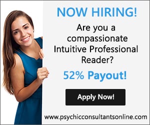 PsychicConsults's tweet photo. We pay 52% commission rates. Email recruiter@psychicconsultantsonline.com if you are a #psychic #clairvoyant #intuitive looking for more! https://t.co/79zT05OgVx