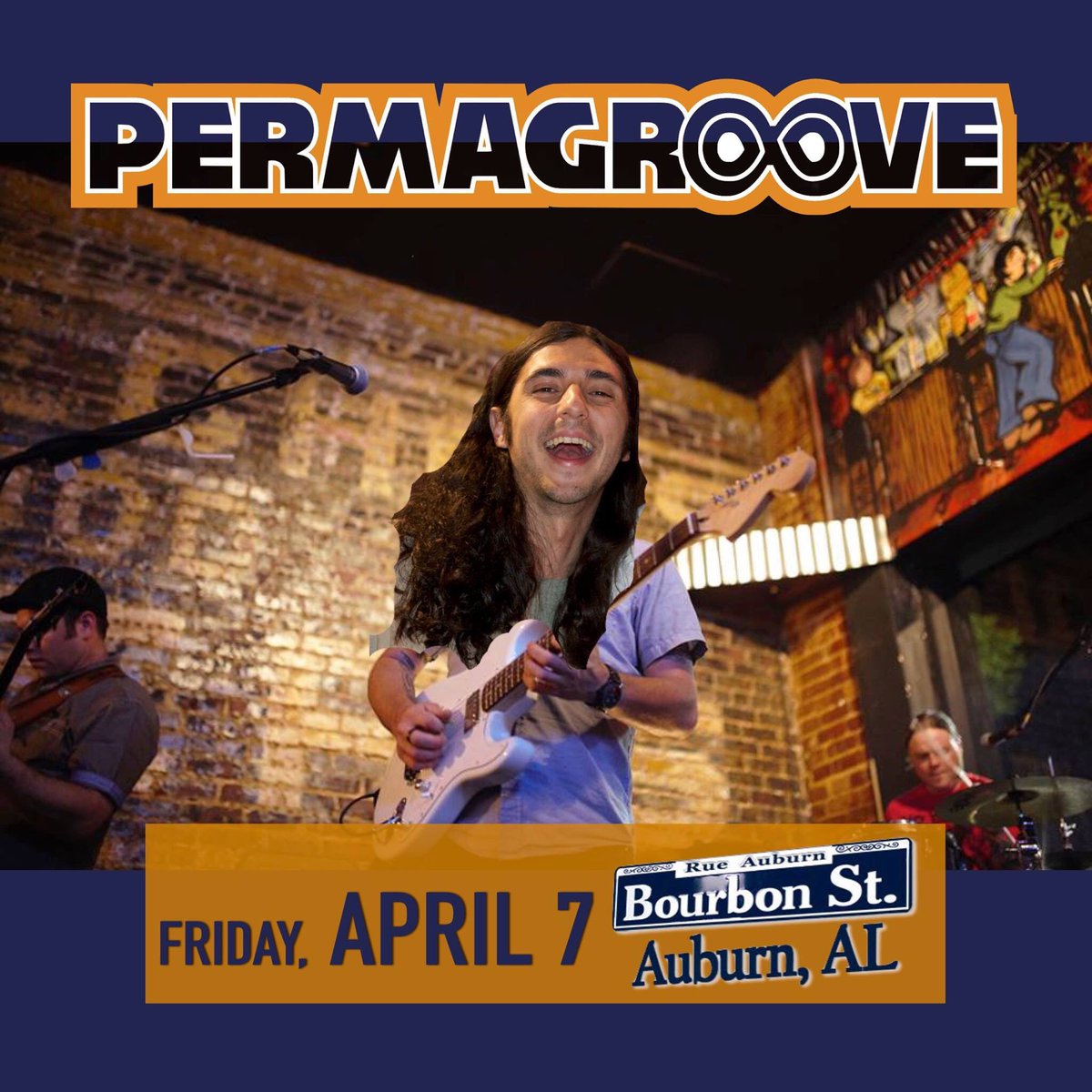 Permagroove and friends in Auburn, AL this Friday <a href="/AU_BOURBON_ST/">DominantDinosaur</a> w/ Davis Little from <a href="/LittleRaineBand/">Little Raine Band</a> 
Tickets at - bit.ly/2oJJIwF