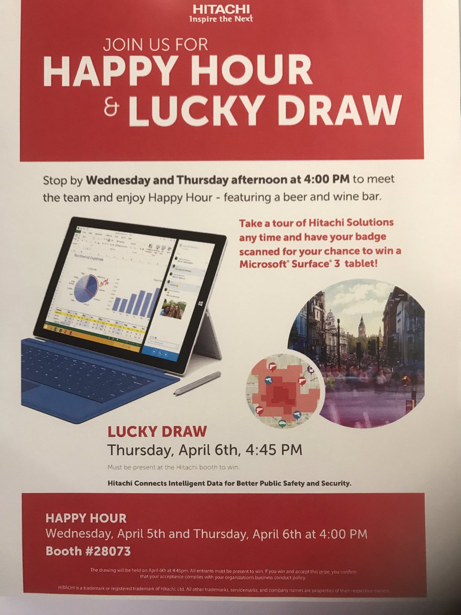 HDSEvents's tweet photo. Don't forget to join us for our #happyhour this afternoon ! #ISCWest https://t.co/hH6hYIlghm