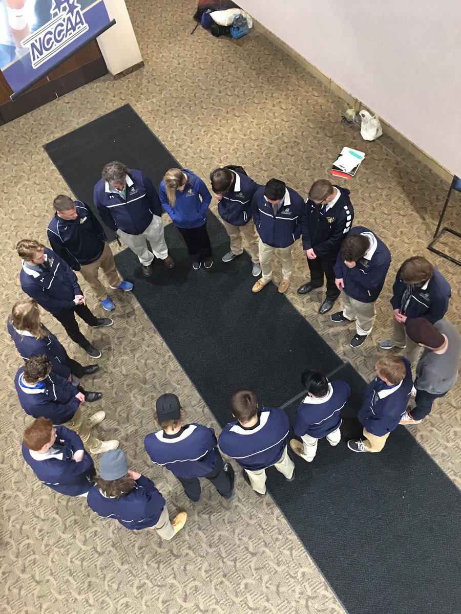 NCU_MLAX's tweet photo. Thanks Greg Johnson for praying for and with the team before departure for our game vs Beloit #RamsFirstClimb 7 pm Faceoff https://t.co/lLVJEfjgnv