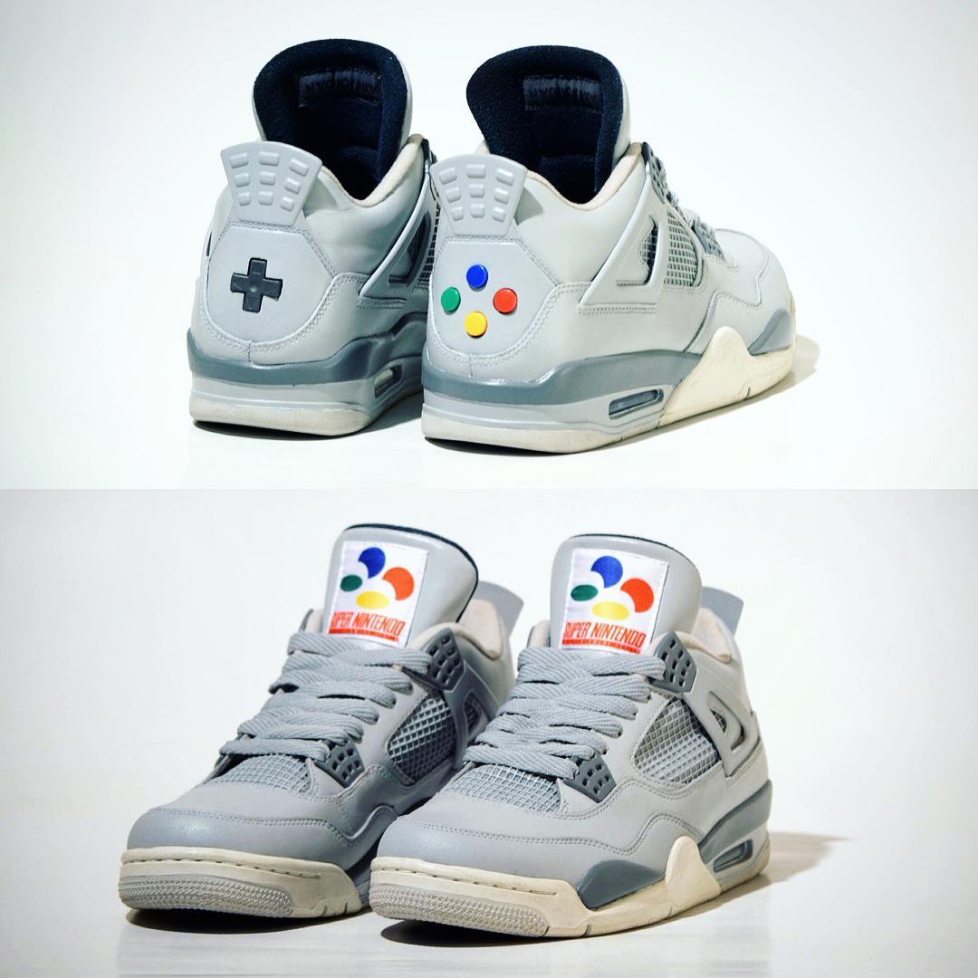 Custom Jordan “Super Nintendo” IV 