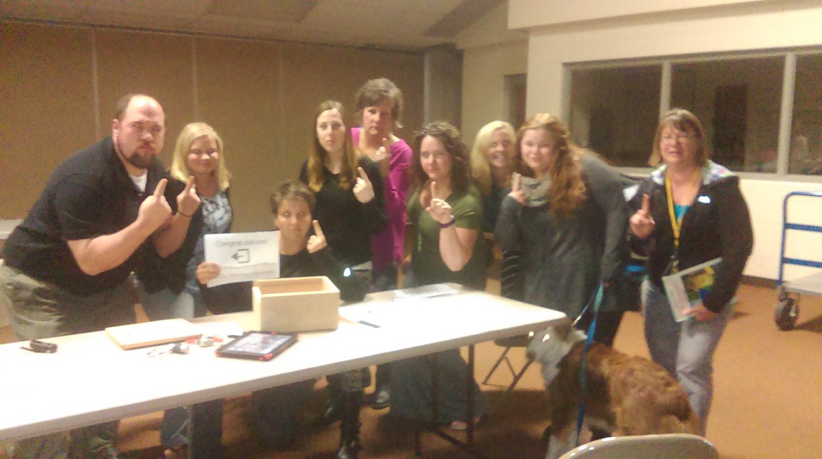 AshNee103's tweet photo. #MSDrocksbecause our staff rocked @breakoutEDU @ERTOlson @Teach_Rye @JillAHarder @DrBrownMontello @AggieSalterITS @DavidLockstein https://t.co/8R0A74lvMT