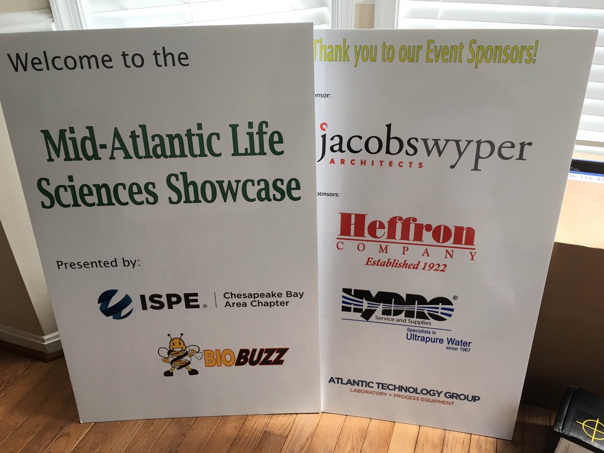 Tomorrow's the big day! The <a href="/ISPE_CBA/">ISPE-Chesapeake Bay</a> MidAtlantic LifeScience Showcase - 70 companies exhibiting &amp; @BioBuzzMaryland events.r20.constantcontact.com/register/event…