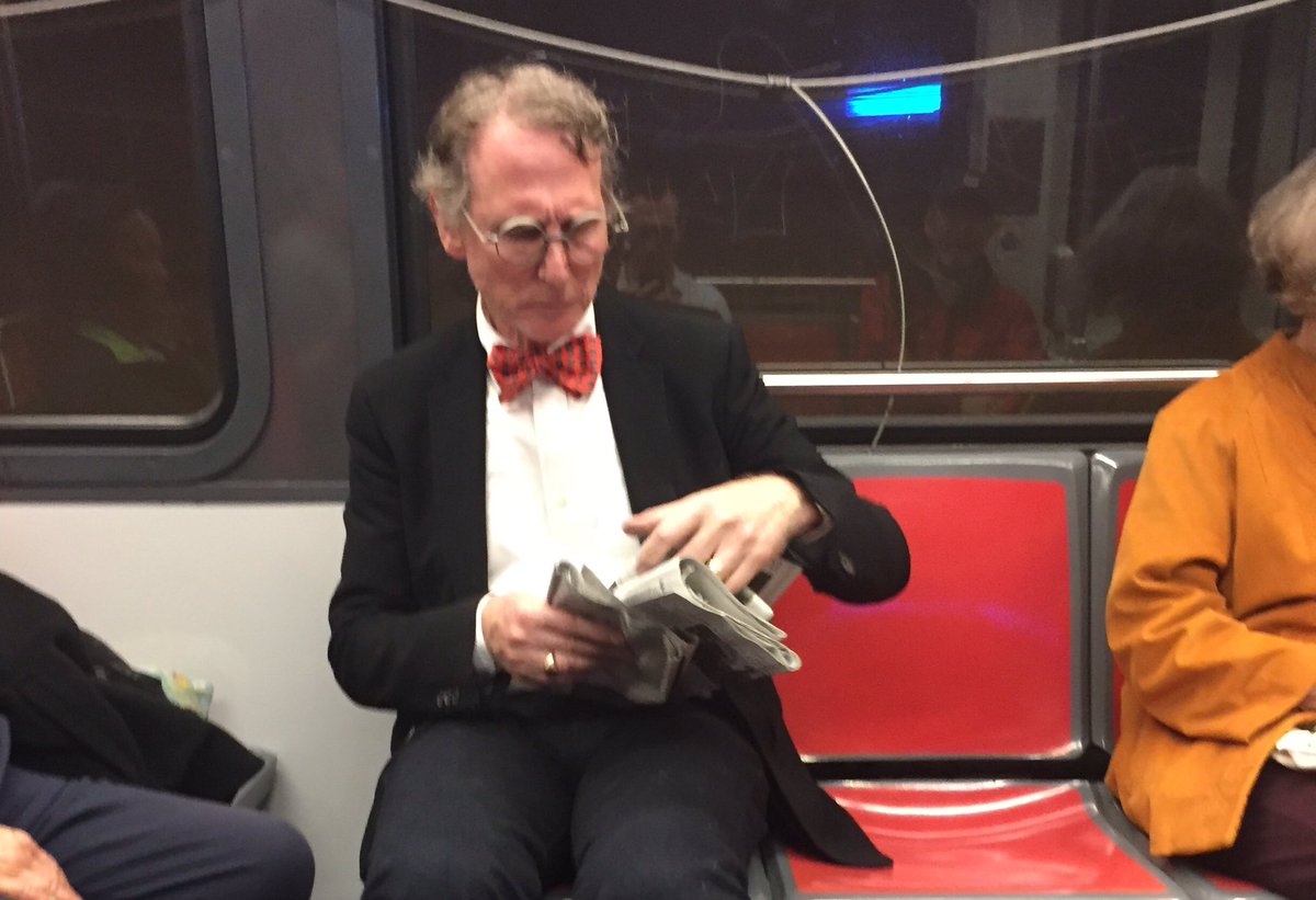 svqjournalist's tweet image. Don't you all think this man riding #SFMuni looks like @BillNye the #ScienceGuy ?