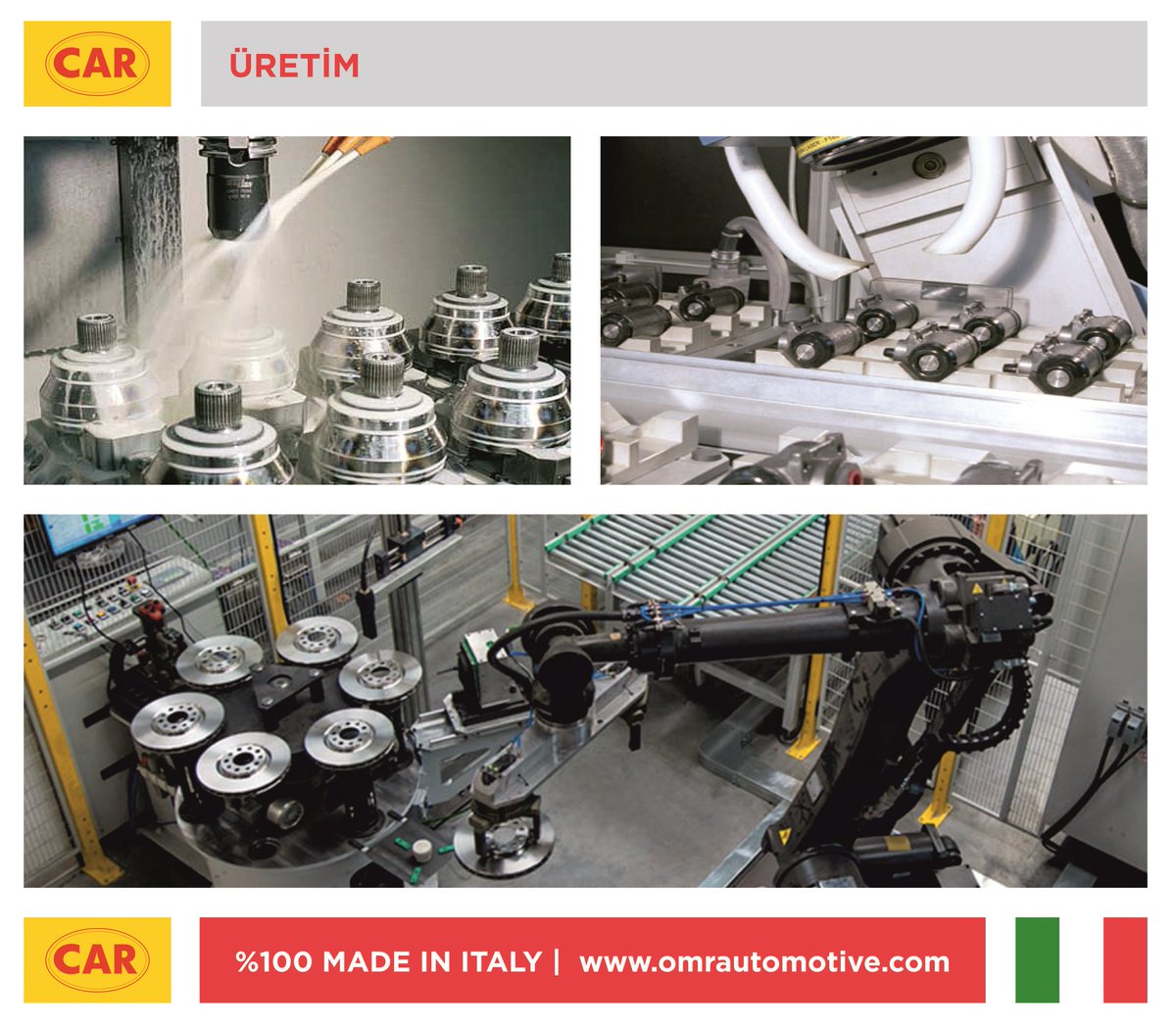 İtalyan OE &amp; OES tedarikçisi OMR Automotive 'in yenileme pazarına sunduğu CAR markalı ürünler artık TÜRKİYE 'de.

#apetechotomotiv