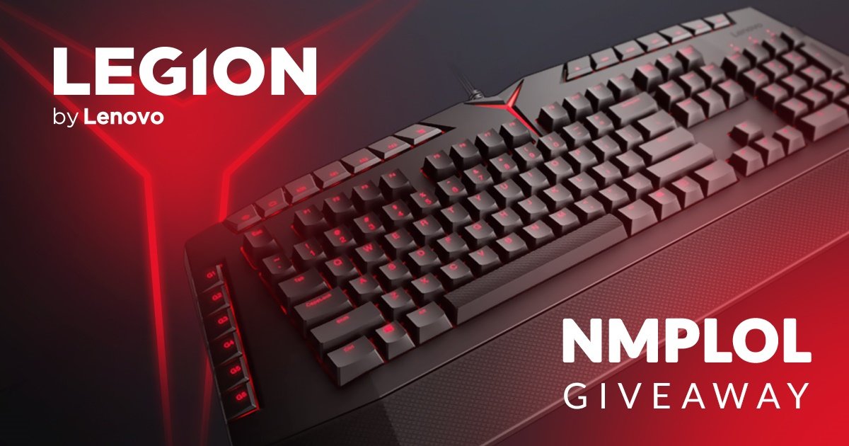 nmplol's tweet photo. Its time! My @LegionByLenovo Mechanical Keyboard giveaway is live! Many ways to enter! Make sure you do them all! https://t.co/XbCcT0RF3o https://t.co/fbatM2k1CK