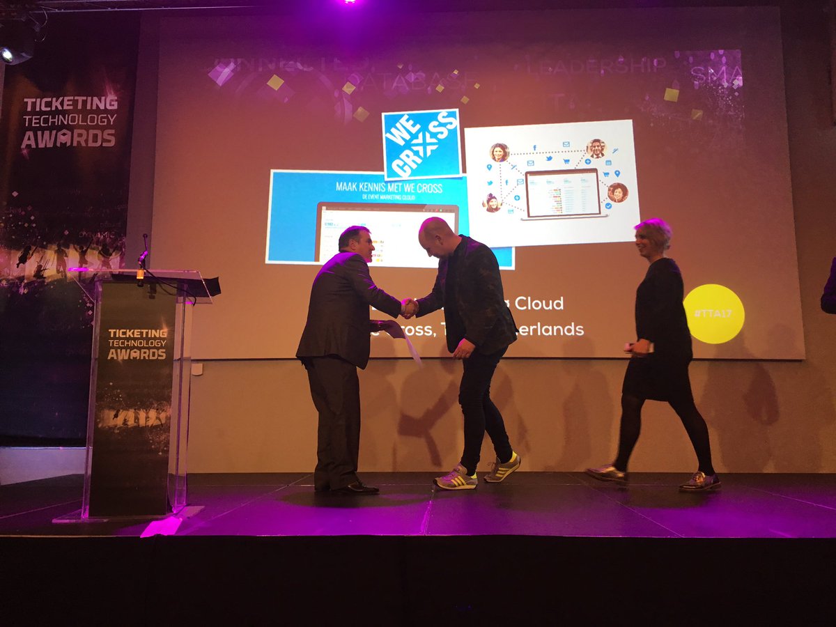 TheTicketingBiz's tweet photo. And the winner of CRM/DATA Tool Award #TTA17 is... @wecross!!! https://t.co/Xm6pGyGjLv