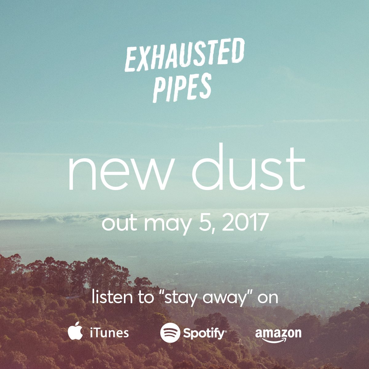 exhaustedpipes's tweet photo. Announcing New Dust, out 5/5! Listen to the single "Stay Away" now on https://t.co/LeceEOx459 #NewMusic #AlbumRelease #CincoDeMayo https://t.co/MzJorEv23m