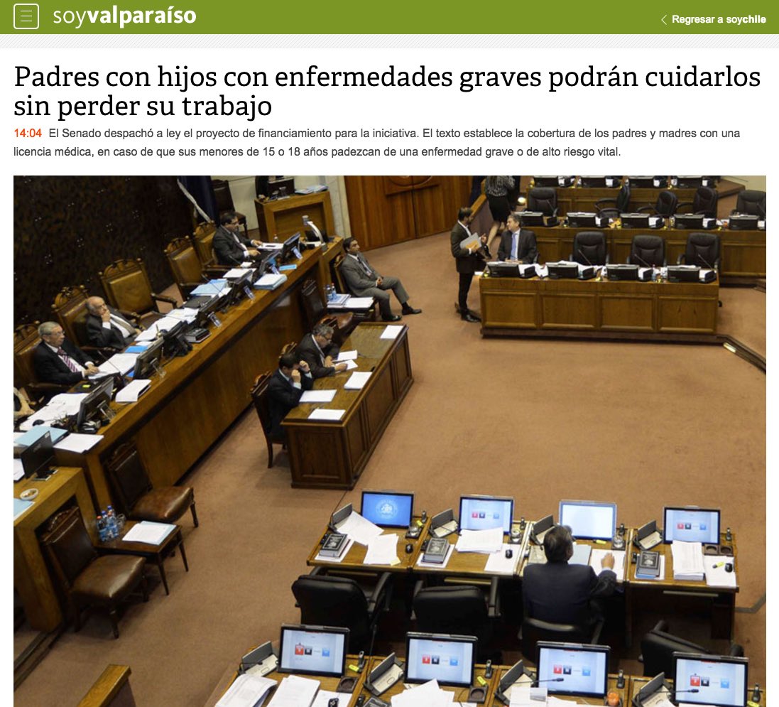 Qué buena noticia y alivio para padres que tienen a sus hijos con enfermedades graves. #FuerzaChile