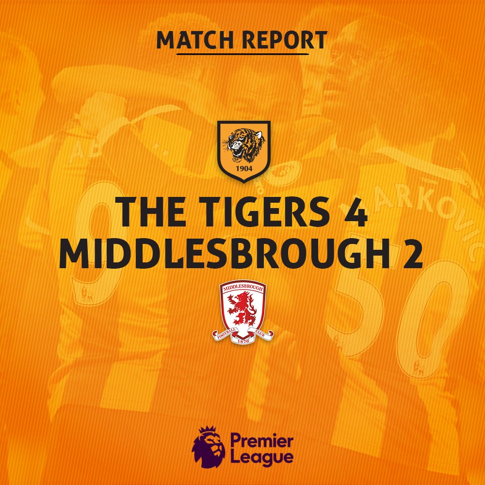 Hull City (@hullcity) on Twitter photo 📝 | What A Win!
Read our take on tonight's huge home victory over <a href="/Boro/">Middlesbrough FC</a> bit.ly/2o4Pg6L #HULMID 📝 | What A Win!
Read our take on tonight's huge home victory over <a href="/Boro/">Middlesbrough FC</a> bit.ly/2o4Pg6L #HULMID