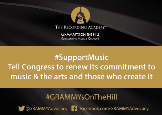 Promixmaster's tweet image. Tell Congress to renew its commitment to music &amp;amp; the arts #SupportMusic #GRAMMYsOnTheHill grm.my/2otkmqe