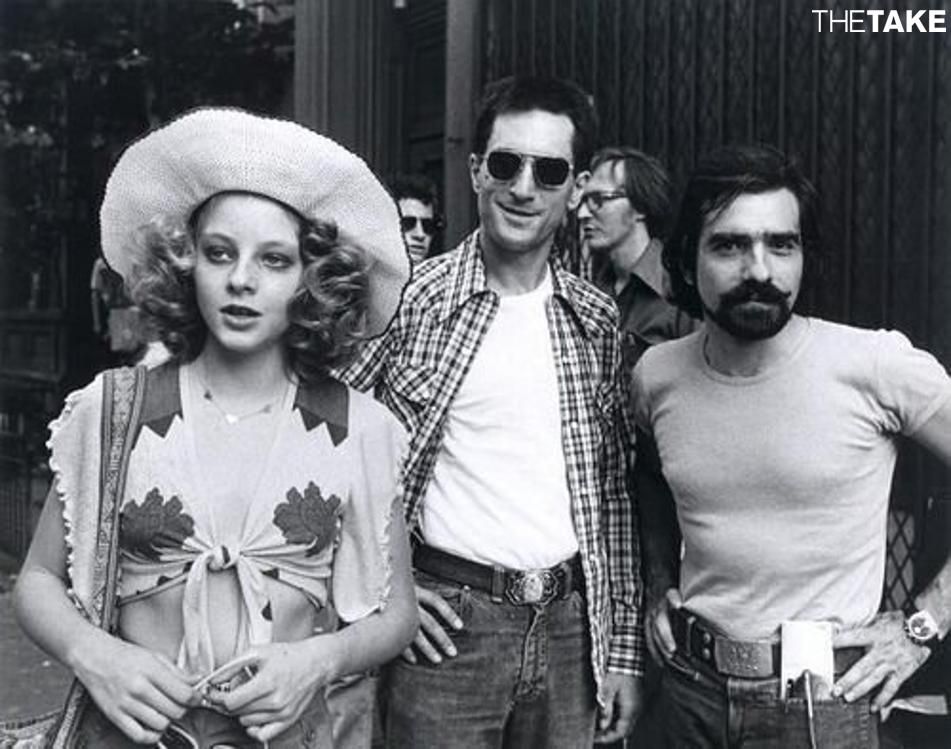 Behind the Scenes: Robert De Niro, Jodie Foster, Martin Scorsese and Martin Scorsese's facial hair on the set of #TaxiDriver