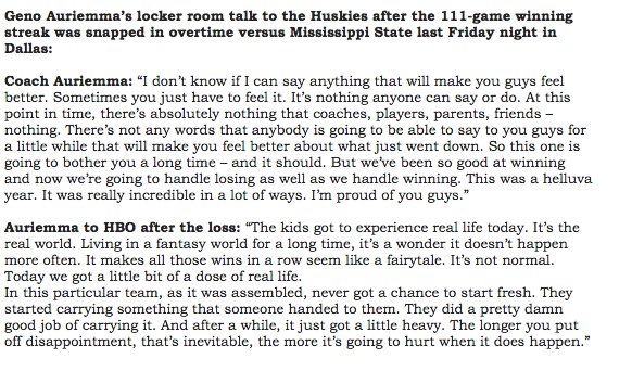 HBO will air the finale of their UConn doc series tonight. A few quotes they sent along.