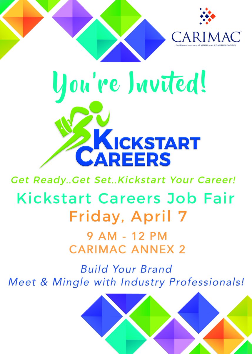 carimactraining's tweet photo. Kickstarts Careers Job Fair is this Friday! https://t.co/UNX29HCfJ6