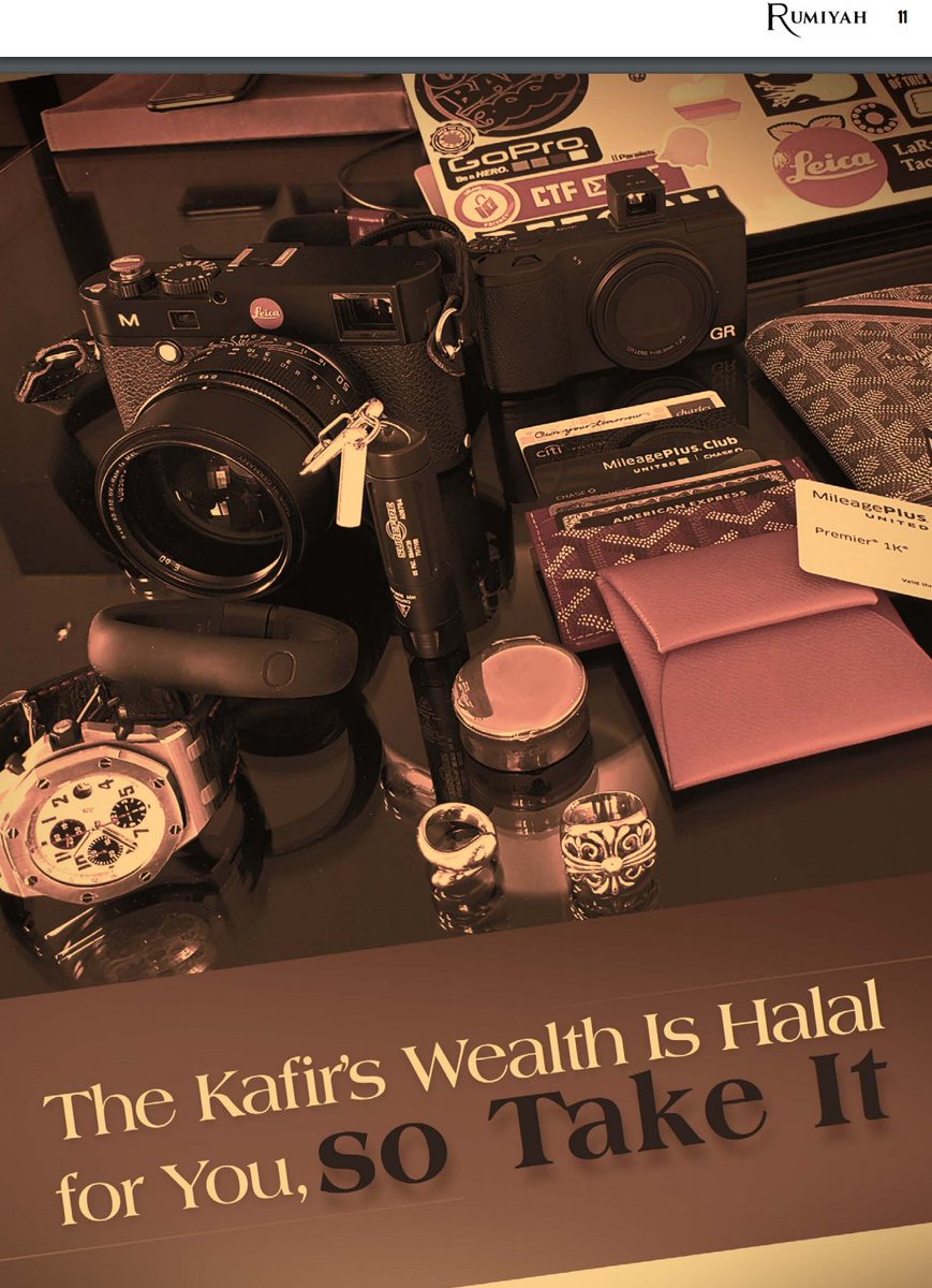 Risultati immagini per the kafir's wealth is halal for you,so take it