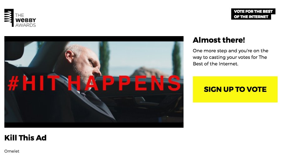 SquareEnix's tweet photo. We need your help in voting for our Hitman #HitHappens campaign for this year's @TheWebbyAwards. Thanks you! https://t.co/jptB3QdQed https://t.co/M1VPapqrYm