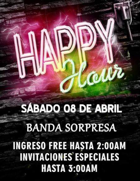 Club93RelaxPlac's tweet photo. SÁBADO 08 DE ABRIL || HAPPY HOUR 

👉 Ingreso libre y gratuito hasta 2:00am.
👉 Invitaciones especiales hasta 3:00am.
👉 Banda sorpresa. https://t.co/wW0RTr6OAb