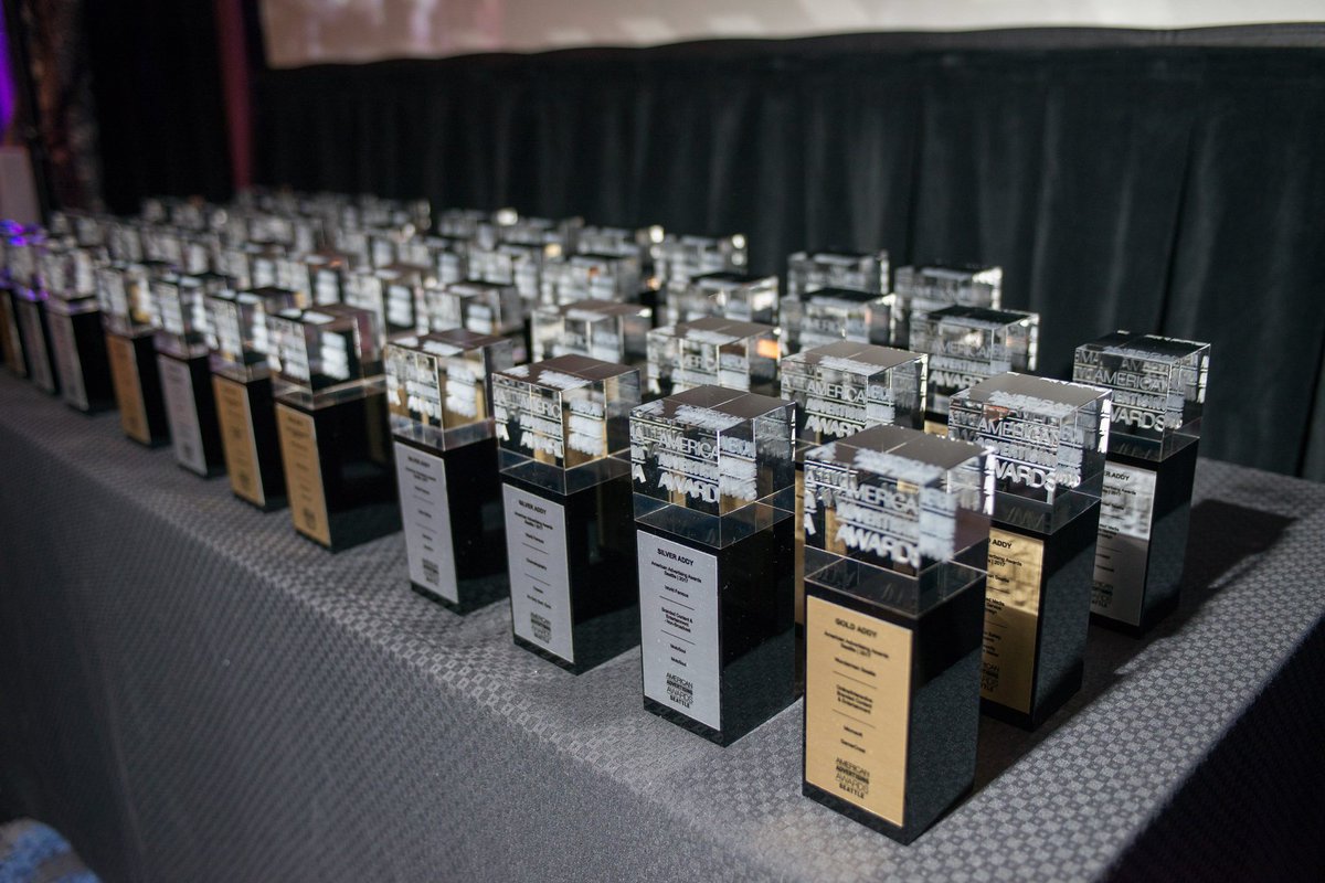 CMDCreates's tweet photo. We’re seeing gold! @CMDCreates advances to Nationals w/ 2 Gold &amp; 2 Silver Awards @AAFNational District XI #ADDYs: https://t.co/I6GVT9bDBx https://t.co/9ytM9aGiQ9