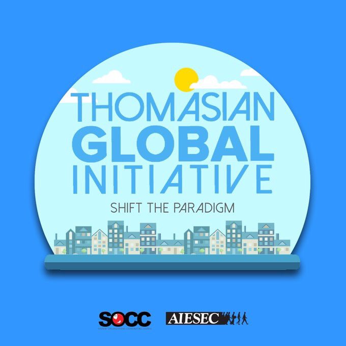 TGI2017's tweet photo. The Thomasian Global Initiative will be shifting the paradigm. Drop by the TYK parking lot today! #TGI2017 #ShiftTheParadigm https://t.co/XejrhOh7Xc