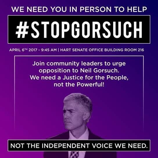 DC: Join us tmrw as we rally to #StopGorsuch! 

facebook.com/events/1432180…