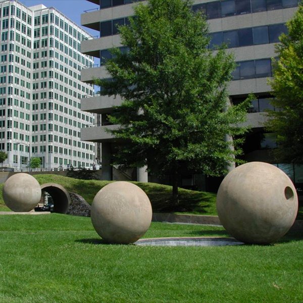 #LandArt, Rosslyn, Virginia: “Dark Star Park” (1984) by Nancy Holt, born April 5, 1938. #PublicArt #Art cc: <a href="/AllPublicArt/">All Public Art</a>, <a href="/PAArchive/">Paarchive</a>