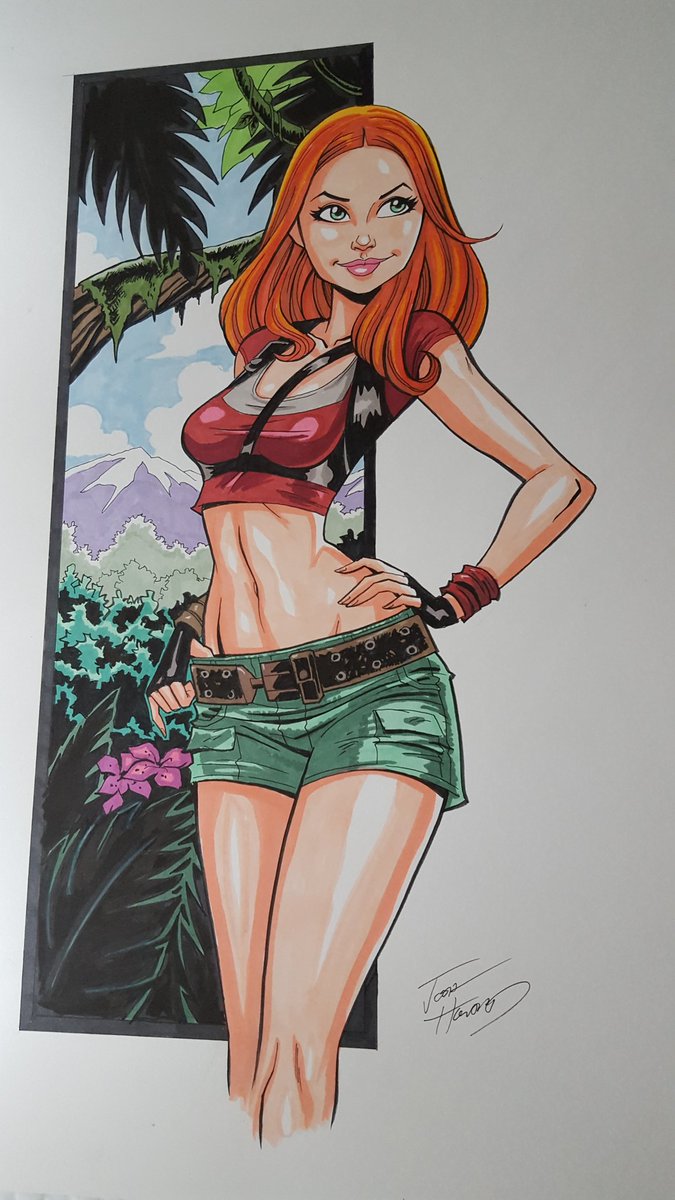 Another great commission from @joshuahoward. Thanks so much. Can't wait for your new story. #jumanji #RubyRoundhouse