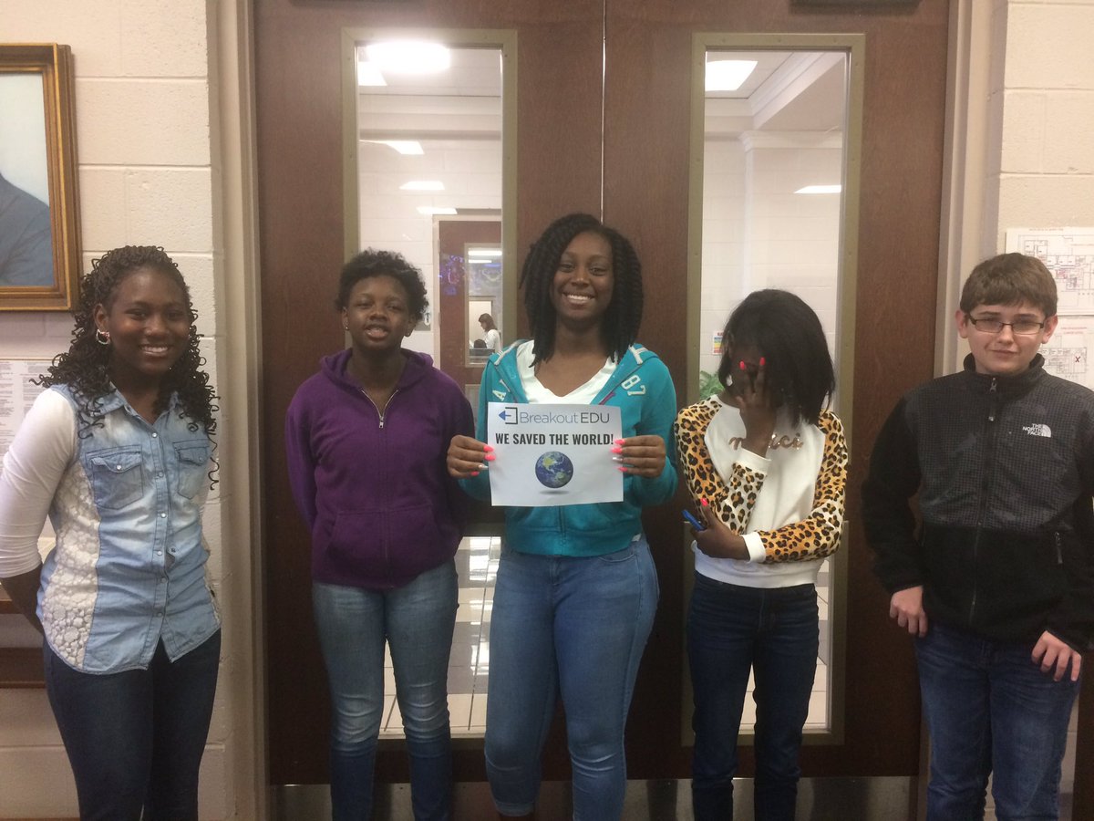 ceceliadean's tweet photo. Great time in the library saving the world from digital media domination! Breakout edu is so much fun.
@SCSAggies #eMINTS @breakoutEDU https://t.co/o91Ad9TKEF
