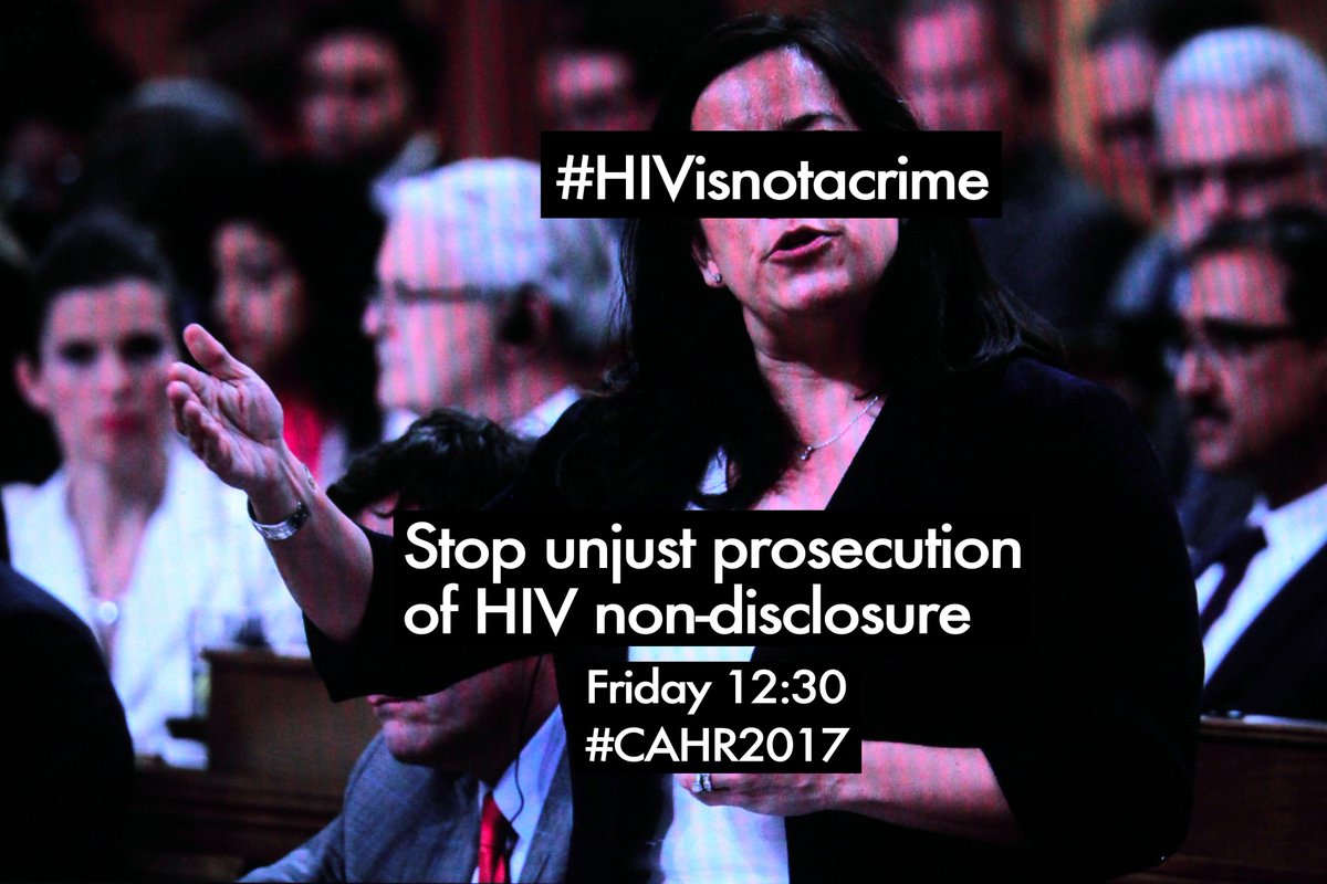SeroSyndicat's tweet photo. End overly broad application of criminal law in alleged HIV non-disclosure cases and review Canadian approach to prosecutions @puglaas https://t.co/Sd9IoJIDfT