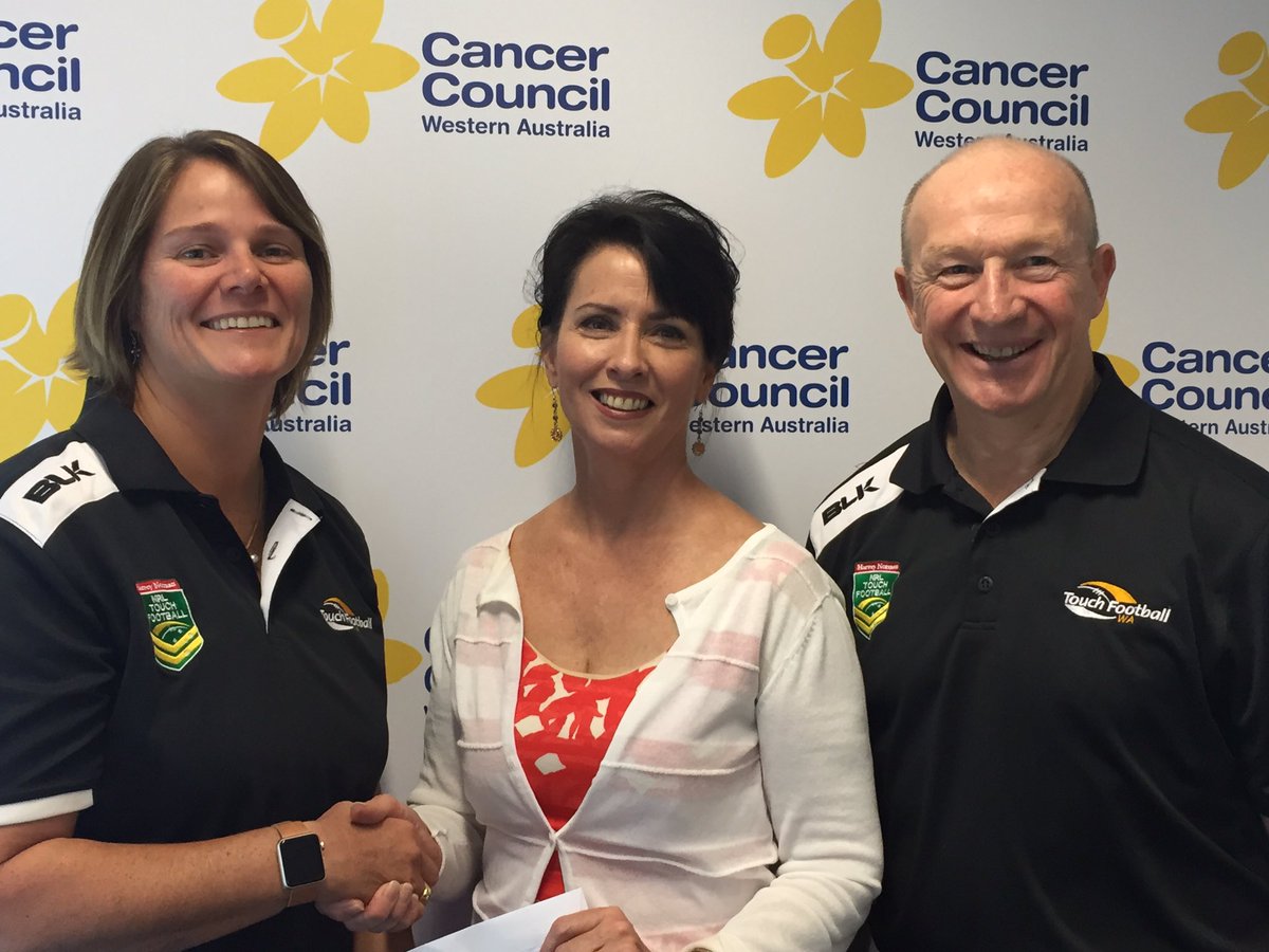 watouchrefs's tweet image. TFWA Referees presenting @CancerCouncilWA with monies raised at State Championships #WARefs #donatingtocharity #TFWA #CancerResearch