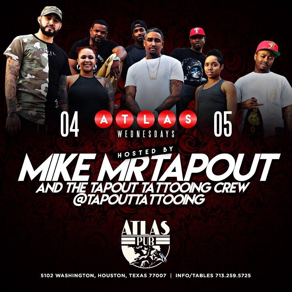 ESSENTIALPROMO's tweet photo. @Mike_MrTapout &amp; the @TapoutTattooing crew take over #AtlasWednesdays at Atlas Pub
5102 Washington Ave https://t.co/McCAuGVwE2