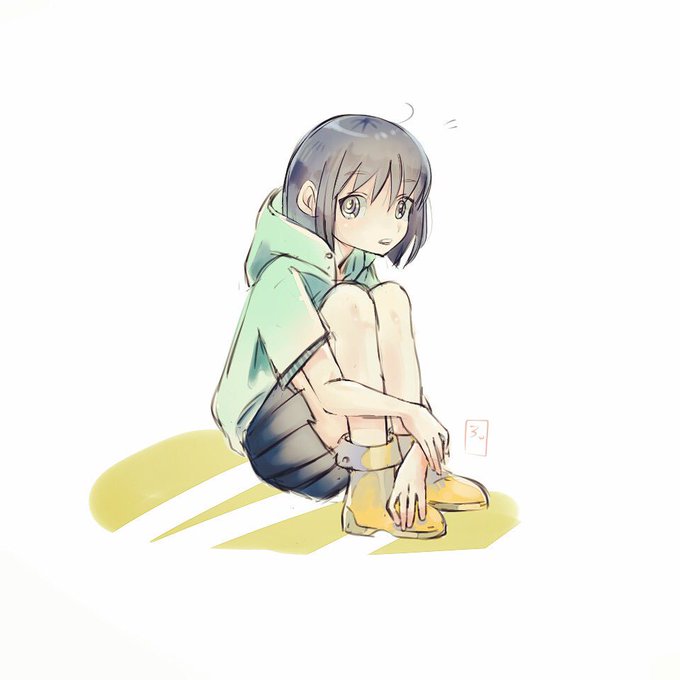 体育座りのtwitterイラスト検索結果 古い順