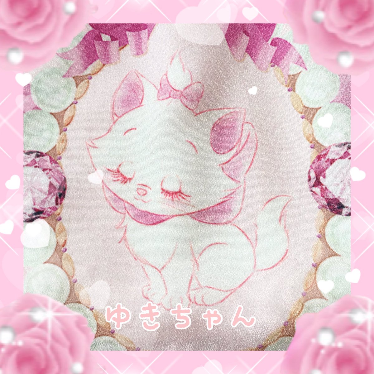 ゆきちゃん ディズニーストアのアンジェリックプリティとマリーちゃんコラボワンピース後ろ イラスト