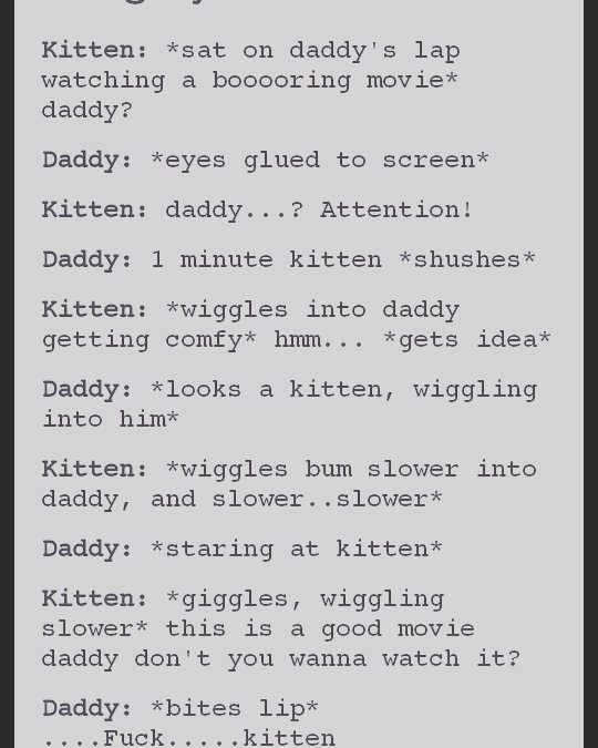 Daddy and princess conversations