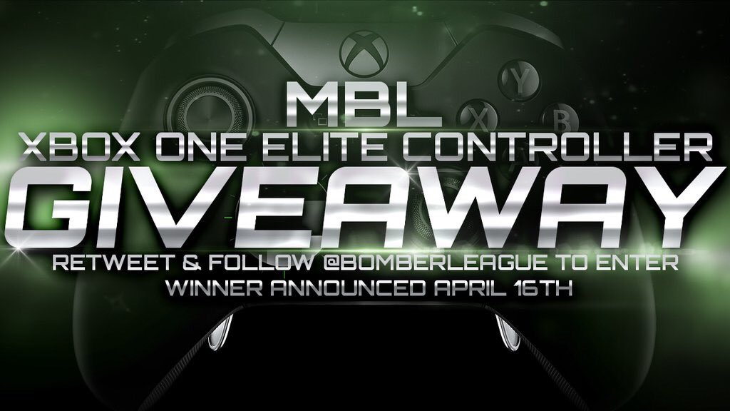 TheBomberLeague's tweet image. We are giving away a FREE Xbox One Elite Controller! Just Follow and RT to enter. Winner Announced April 16th at 8pm est.