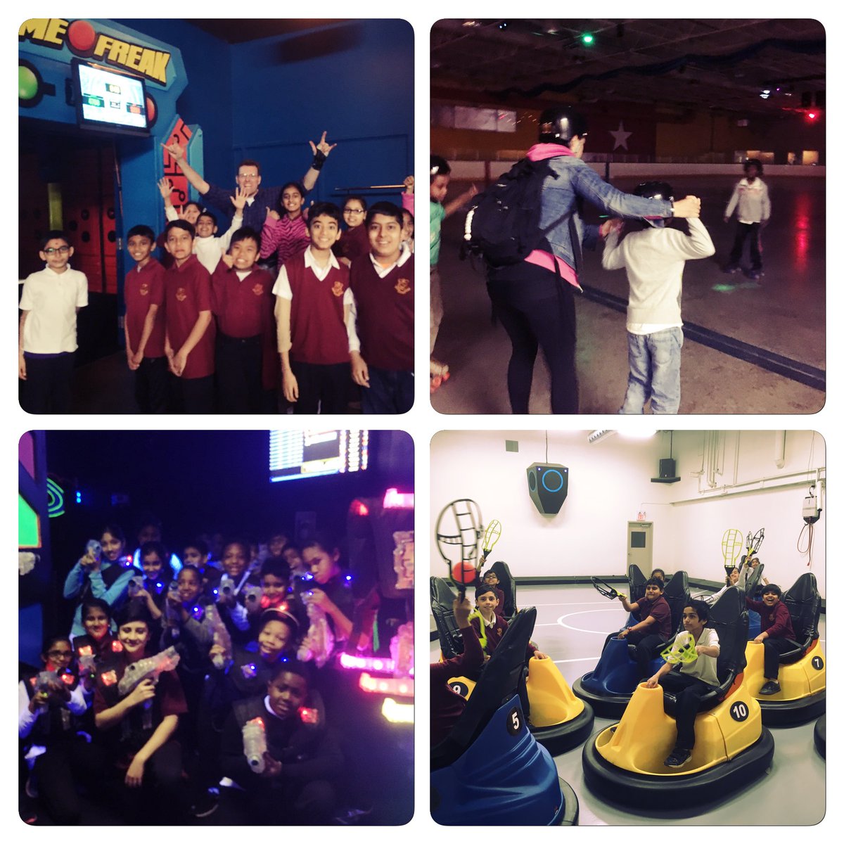 Highfield students displaying their "Highfield Expectations" at Rinx today! Teamwork, collaboration and inclusion at its best!