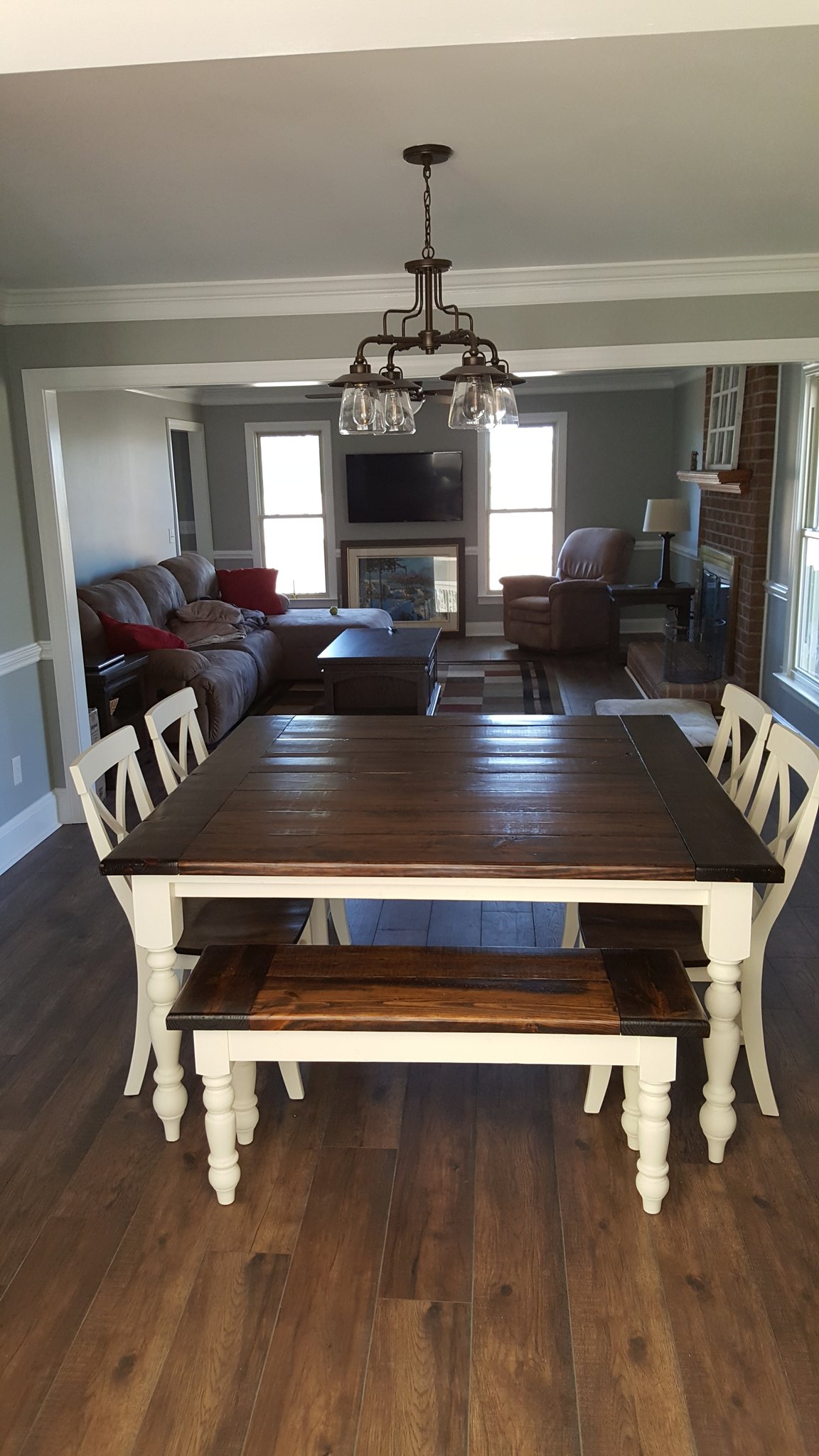 2 tone farmhouse table outlet