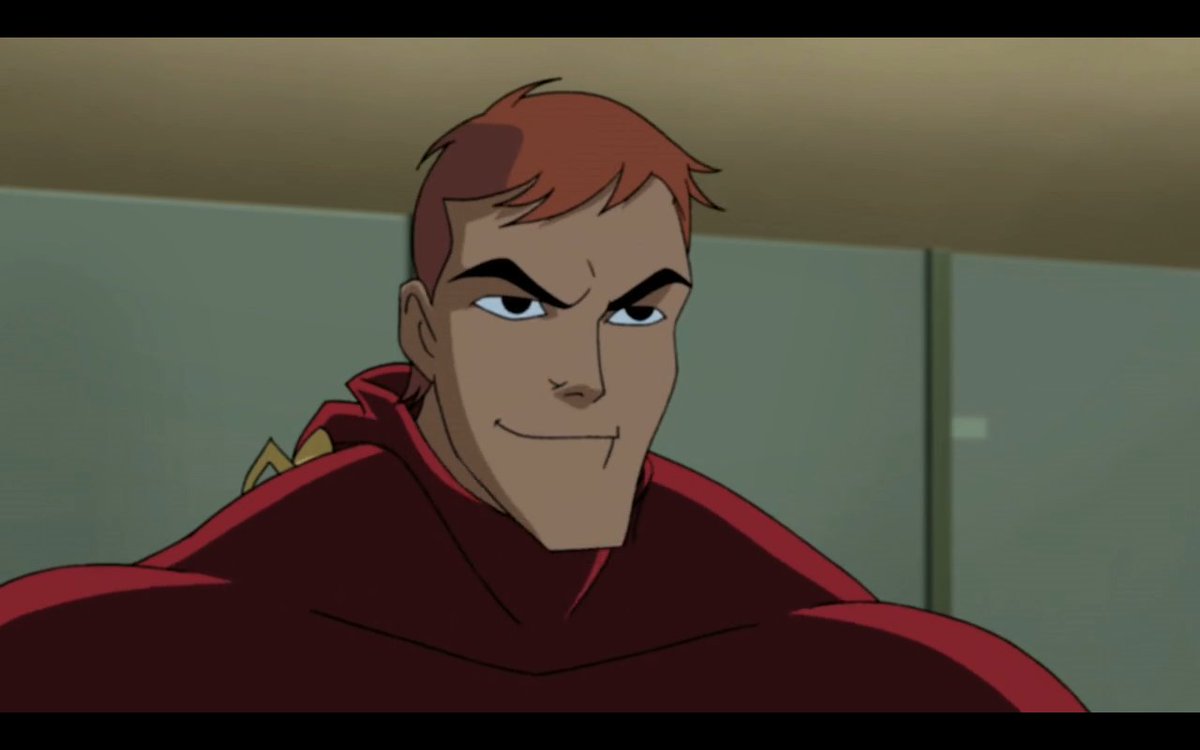 [pulls off Flash suit mask, stares into mirror]