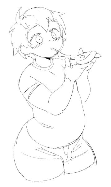 Chubby uncut otngagged anime