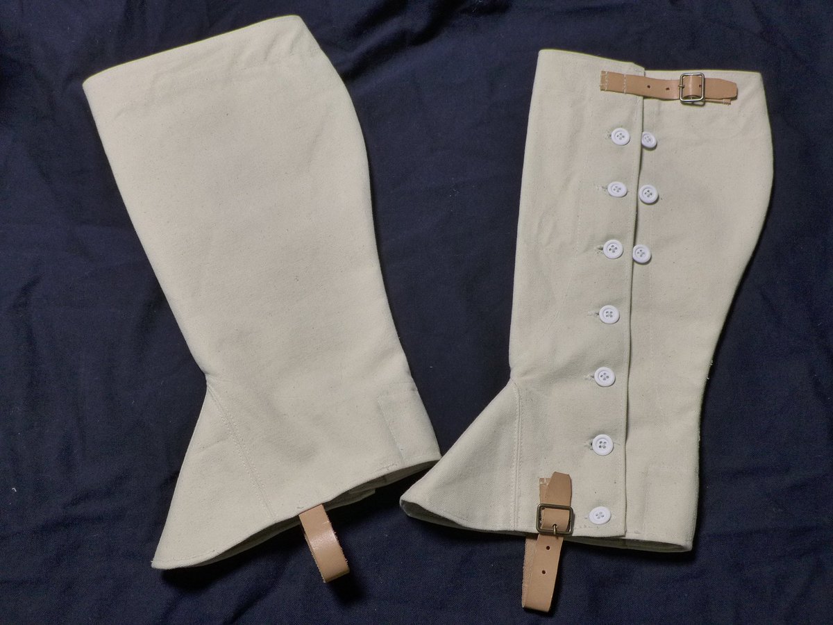 旧日本軍 明治十九年式 兵用脚絆 精密複製 サイズ：大or