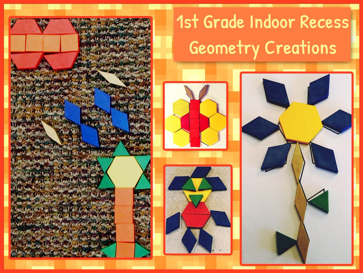 mseshleman's tweet photo. 1st Grade Indoor RecessGeometry Creations! https://t.co/qpgwFDVTlQ