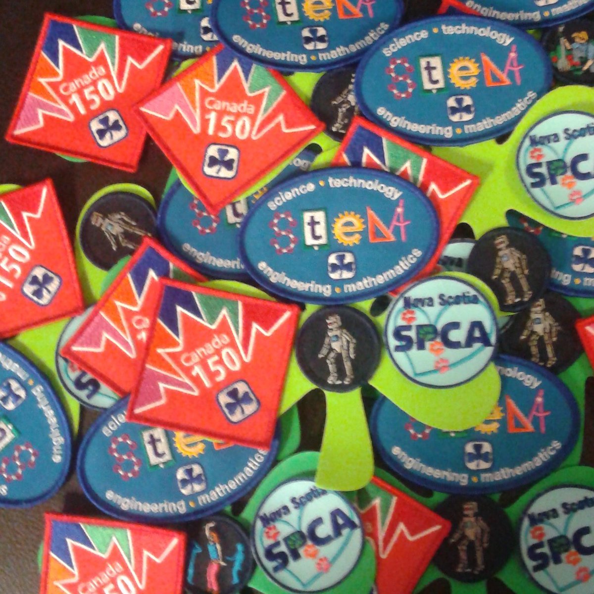 kay_hali's tweet photo. Badges all ready for tomorrow night! 
@ggcnsgirlengage 
#girlguidesofcanada #theresabadgeforthat https://t.co/6QKxr0PglO