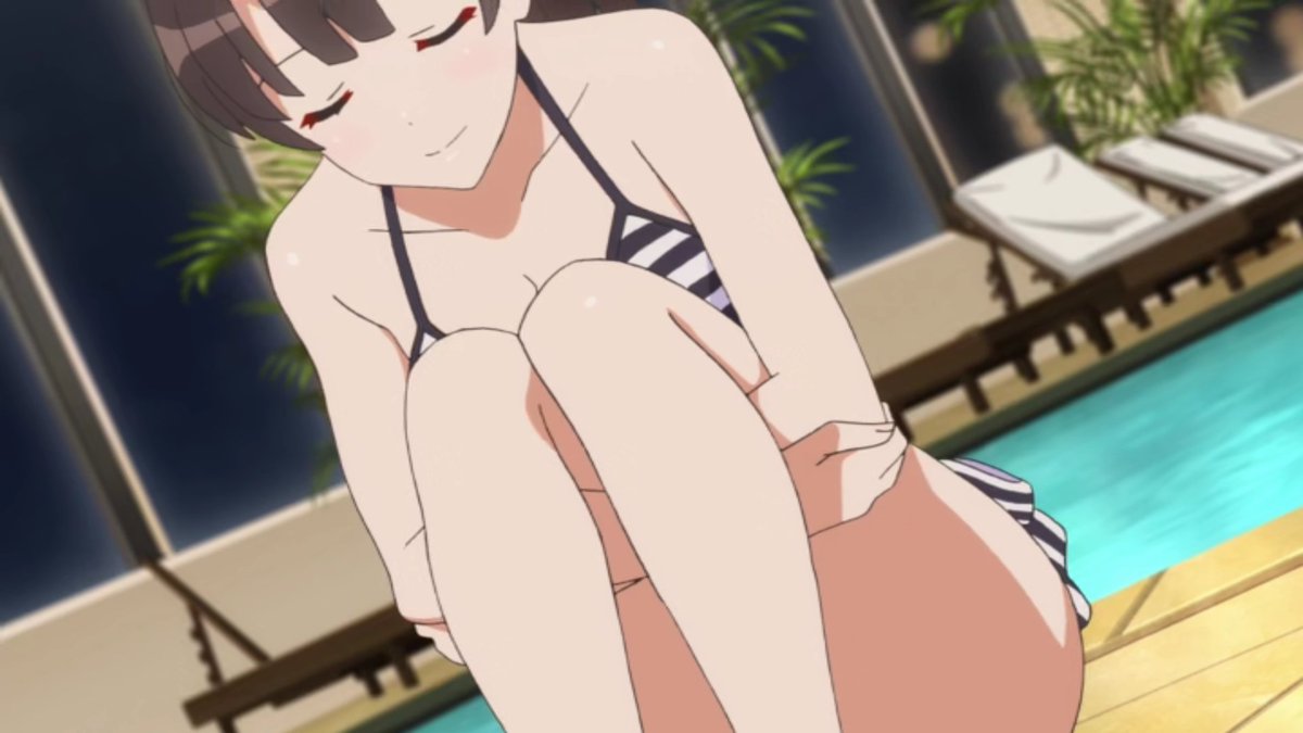 kokonosesan's tweet photo. 冴えカノ2期見ました！
みんなの水着が見れて満足満足笑
あと恵が可愛かった＼_(・ω・`)ココ大事！ https://t.co/tvXtXUnpy5