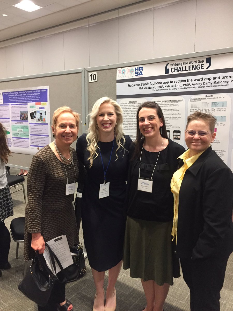 MelissaBaralt's tweet image. Day 1 at the #SRCD17 - An honor to meet these Bridging the Word Gap Research Network Group scholars!