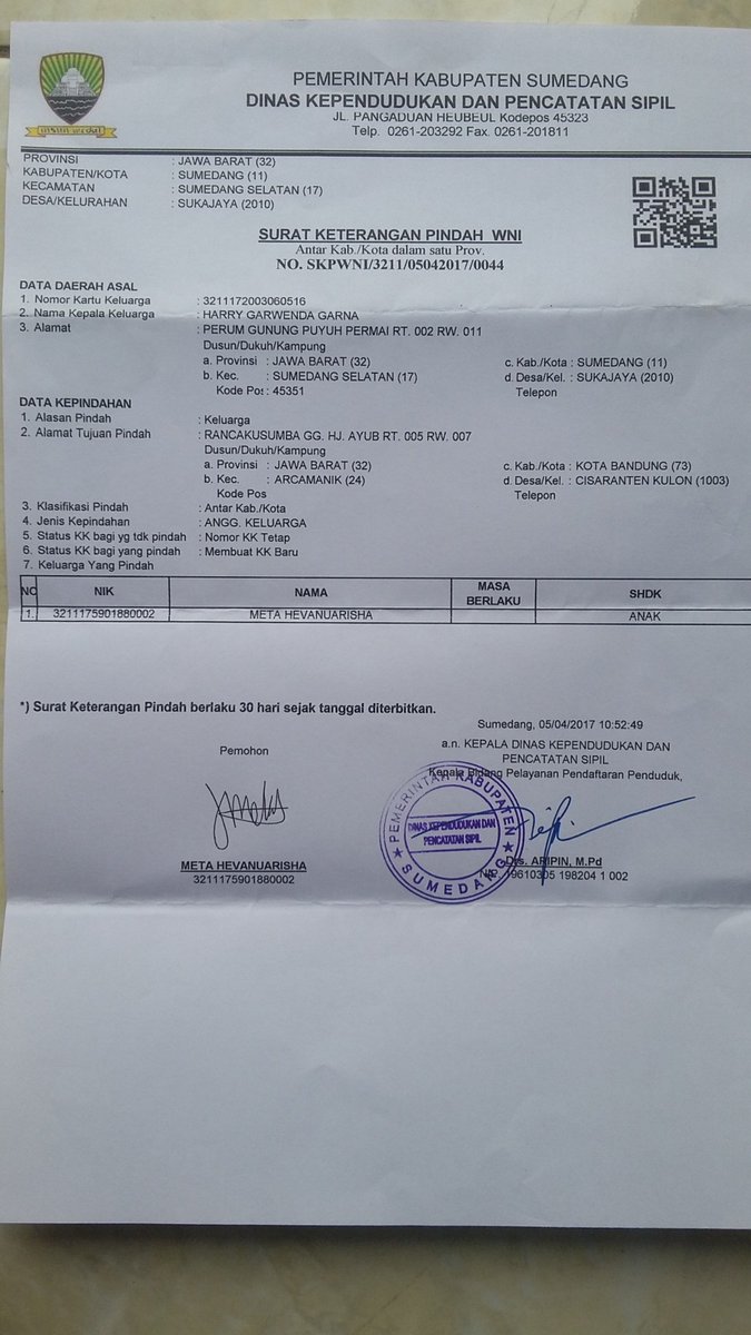 romypujarama's tweet photo. @DisdukcapilBdg mau tanya : pada SKPWNI saya tercantum masa berlaku 30 hari. Sedangkan antrian 69 hari. Apakah masih berlaku SKPWNI nya? https://t.co/EPGZWg3Sxr